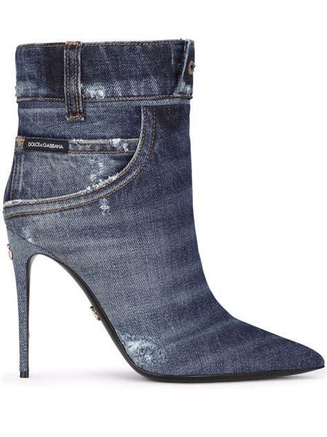 botas dolce gabbana|dolce & gabbana denim boots.